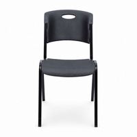 Chaise d'entraînement empilable en plastique pour intérieur, chaise ergonomique pour étudiants, idéale pour les séminaires et les ateliers