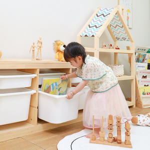 Mobili per bambini per bambini armadietto per bambini con scatola di plastica per la casa libreria per bambini Rack per libri - Product Image 4