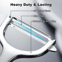 2-in-1 Ultra Scherpe Roestvrijstalen Appel- en Fruit Schiller Ergonomische Antislip Handgreep Keuken Wortels Groente Y-Schiller