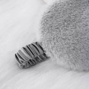 Nouveauté, best-seller, masque de sommeil en tricot élastique uni en peluche pour enfants, masques pour les yeux noirs - Product Image 4