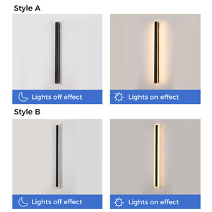 Lampada da <span class=keywords><strong>Parete</strong></span> Lineare LED <span class=keywords><strong>per</strong></span> Esterni, Moderna e Minimalista, Impermeabile IP65, <span class=keywords><strong>per</strong></span> Ville, Giardini e Facciate - Product Image 4