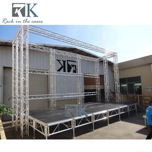Portable Aluminum & Plywood for System Adjustable Height Quick Assembly for Outdoor Events Performance <b>Stage</b> <b>Platform</b> - Product Image 3