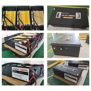 24 V 볼트 300AH 7680Wh LiFePo4 배터리 높은 전류 깊은 사이클 6000 + 충전식 24 V 300Ah 리튬 철 Lifepo4 배터리 팩 - Product Image 5