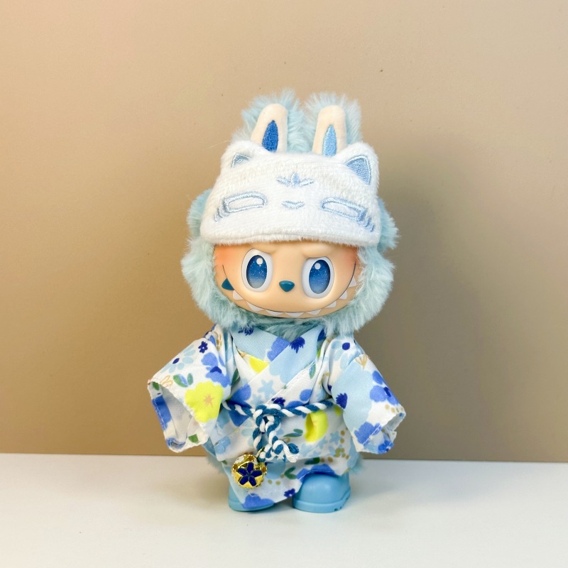Lbb-kimono bleu (ceinture kimono masque pour les yeux)