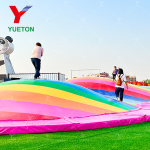 Tùy chỉnh cầu vồng nhảy đám mây <span class=keywords><strong>Inflatable</strong></span> trò chơi thể thao cho trẻ em vui chơi giải trí công viên thu hút Trampoline công viên - Product Image 3