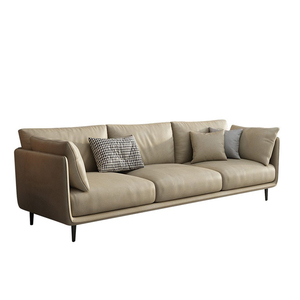 Canapé en cuir italien de 3 places, meuble de salon, bureau, réception, maison - Product Image 1