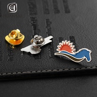 Badge magnétique en métal émaillé souple avec logo de marque personnalisé, badge nominatif avec aimant