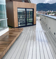 Revêtement de terrasse extérieur en composite bois-plastique (WPC) résistant aux intempéries, antidérapant, pour terrasse