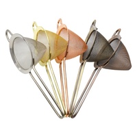 Passoire à cocktail professionnelle en acier inoxydable 304 avec poignée, filtre triangulaire durable et écologique, outil de bar de luxe