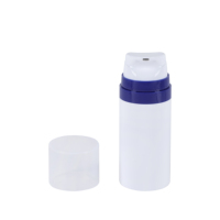 En stock !! Vente en gros d'usine : flacons de crème sans air en PP noir avec pompe, 30 ml, 50 ml, 80 ml, 100 ml, 120 ml, 150 ml