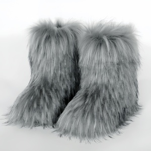 <span class=keywords><strong>Stivali</strong></span> da <span class=keywords><strong>Neve</strong></span> Unisex Europei e Americani a Metà Polpaccio con Gamba Stretta, Antiscivolo, Caldi, in Peluche, Imitazione Pelliccia, Stile Lana da Spiaggia, Design Hot Girl - Product Image 3