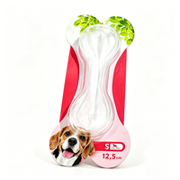Boîte en plastique blister personnalisée avec support cartonné transparent pour emballage de jouets à mâcher pour chiens