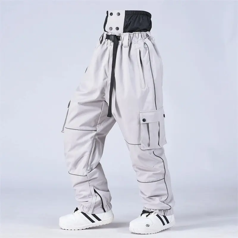 Windproof Men's Ski Pants Fashion Ski Snow Wear Men Custom OEM Waterproof Oversized Ski Pants