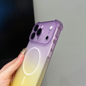 Funda Magnética para Teléfono con Degradado Mate Avanzado para iPhone 17 11 12 13 14 15 16 Pro Max 17 Air con Película Protectora de Lente HD a Prueba de Golpes - Product Image 4