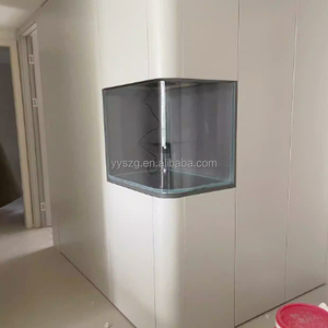 ตู้ปลาติดผนังแบบกำหนดเองพร้อมกระจกบานใหญ่สำหรับห้องนั่งเล่น - Product Image 2