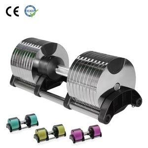Ensemble d'<span class=keywords><strong>haltères</strong></span> réglables en acier VIGFIT 24/32/36/40KG pour la maison, <span class=keywords><strong>haltères</strong></span> réglables avec poignée de remplacement - Product Image 1