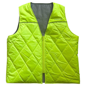 Veste d'hiver en polyester réversible pour femmes, veste chaude et unie vierge pour hommes, gilet sans manches réfléchissant pour l'extérieur, vente en gros - Product Image 6