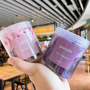 Clarmer 50ชิ้นสไตล์เกาหลีสำหรับเด็กผู้หญิงผมแฟชั่นแบบเรียบง่ายสีลูกกวาดยืดหยุ่น - Product Image 2