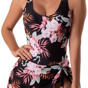 Maillot de bain une pièce imprimé 2026 pour <span class=keywords><strong>femme</strong></span>, sexy, coupe classique, décolleté en U, pour la plage - Product Image 2