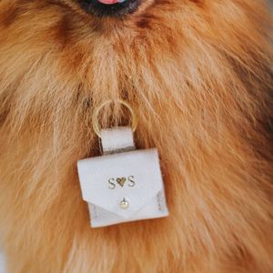 Pochette porte-anneau personnalisée en cuir PU pour chien, boîte à anneaux portable pour collier d'animal, accessoire de mariage original pour animaux de compagnie - Product Image 4