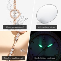 Montre OLEVS 5670 avec logo personnalisé, montre de luxe OEM ODM, montres lumineuses, montre de business étanche, montre à quartz pour femme