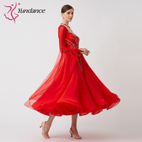 B-23182 personnalisé nouvelle robe de danse de salon standard international robes de danse de salon en soie perlée de haute qualité à vendre