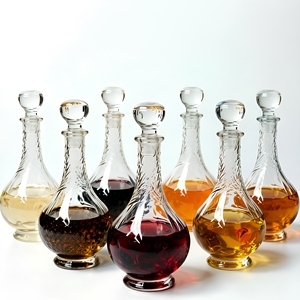 Bouteille <span class=keywords><strong>de</strong></span> Luxe Moderne Gaufrée 250ml en Verre Cristal pour Vodka, Whisky, Brandy avec Bouchon en Verre – Édition 2026 - Product Image 5