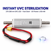Module stérilisateur UV en ligne testé anti-fuite de qualité supérieure, longueur 103 mm, lampe de désinfection pour tuyau d'eau, module UVC profond