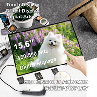 15.6 ''écran intégré industriel ordinateur bord étroit moniteur tactile industriel IP65 écran LCD à coque plate nouveau DVI USB