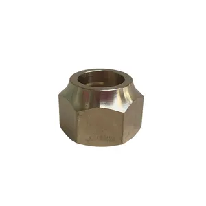 Air Conditioner Hexagonal Brass Nut Tube Pipe Fitting Connectors