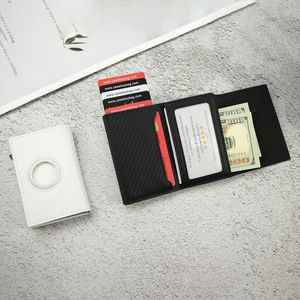 Casekey High Quality Magnetic Closure Tri Fold PU for <b>Wallet</b> Anti-rfid Anti-theft <b>Smart</b> Cardholder - Product Image 2