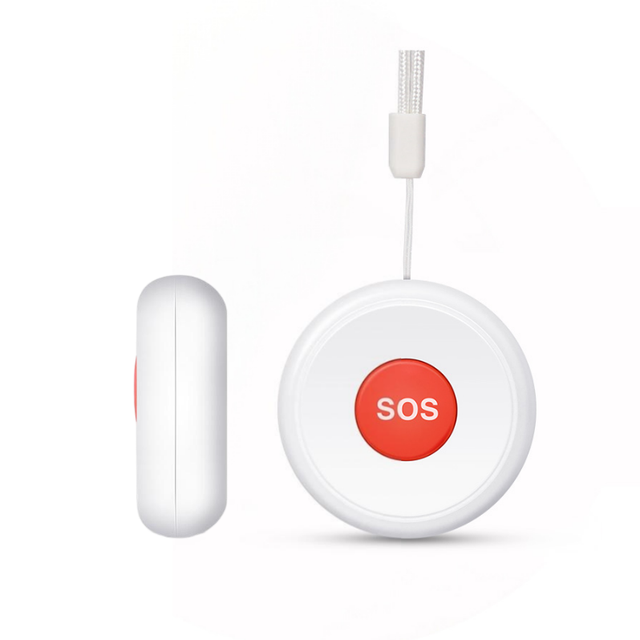 Portable SOS Panic Button Elderly WiFi Tuya Smart App Emergency SOS Buttons for Senior Elderly Patients 400mAh Battery