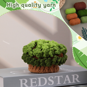 Posavasos de ganchillo con flores verdes, cesta de plantas, posavasos, kit de ganchillo para principiantes - Product Image 4