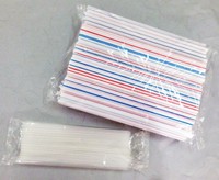 Ligne de production de machines d'emballage horizontales automatiques pour sachets oreiller de pailles, pour pailles à boire jetables en PP, PLA et papier, format familial
