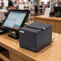 Imprimante thermique de reçus XP-80U 80 mm avec USB/Ethernet, découpe partielle, pour TPV (Point de Vente) pour cuisine, restaurant, commerce de détail - En stock