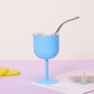 Ensemble de verres à shot miniatures en acier inoxydable de style américain, design intelligent, isolation sous vide 6-12 heures, paille intégrée - 4 oz, idéal pour offrir - Product Image 4