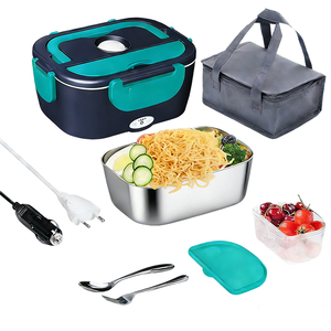 Boîte à lunch <span class=keywords><strong>chauffante</strong></span> en acier inoxydable 304, portable, électrique, pour voiture, <span class=keywords><strong>camion</strong></span>, maison, bureau, vente chaude - Product Image 5