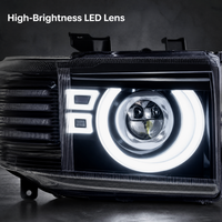 Ensemble de phares à LED modifiés avec feux de jour et clignotants pour Toyota Land Cruiser LC71 LC76 Série 70
