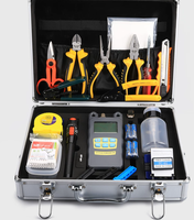 Kit d'outils de fibre optique FTTH 32 pièces avec VFL, OPM et CLEAVER
