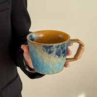 Mug en céramique de style vintage, design japonais, tasse à café et à thé haut de gamme avec couleur et logo personnalisés pour les cadeaux