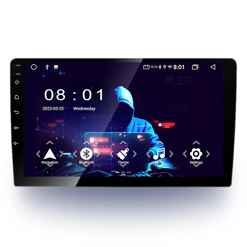 Neues Design Android 10 System 1 16GB 2 32GB 4-Kern-Universal-Autoradio-Stereoverstärkermodul Klasse D mit DSP-Car-Audio