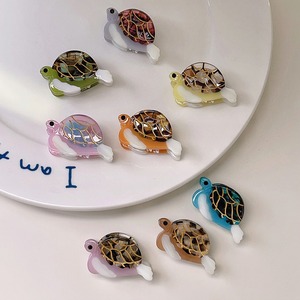 Pince à cheveux en acétate personnalisée en gros, mini pince à cheveux en acétate motif tortue mignonne, pinces à cheveux OEM style animal pour femmes - Product Image 2