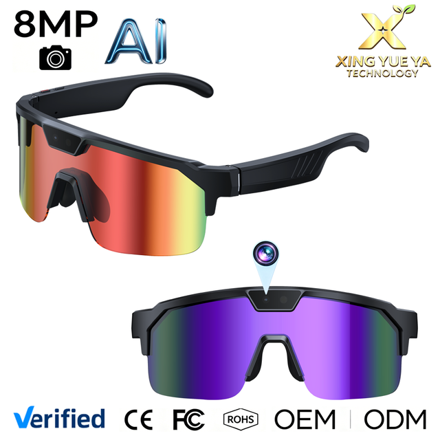 Hot Selling Q01 AI Smart Glasses with 8MP Camera 4K Video Recording Translation Polarized Audio Sunglasses for Outdoor Sports