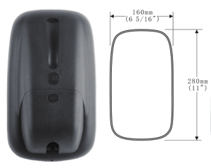 Couvercle chromor de rétroviseur latéral, 2 pièces, protecteur de miroir pour Mitsubishi fusion 110PS - Product Image 6