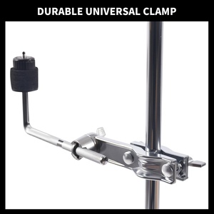 AOOLOO Support universel en métal pour bras articulé, pince de fixation en L, support de tige, bras d'extension, fixation pour pied de cymbale, compatible avec toutes tailles de batterie - Product Image 5