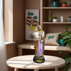 Statue personnalisée en résine faite à la main, représentant Saint Joseph et l'Enfant Jésus, pour scènes <span class=keywords><strong>de</strong></span> Nativité <span class=keywords><strong>de</strong></span> Noël - Product Image 4