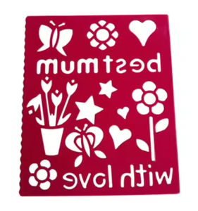 Цветочный декоративный шаблон для создания открыток и креативного выражения, детская доска для рисования, пластиковые рекламные игрушки - Product Image 1