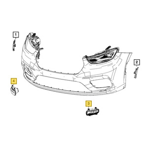 Feux antibrouillard avant 12V 9.0W LED pour RAM 1500 TRX 2020-2023, pièce 68477196AB 68477195AB - Product Image 4