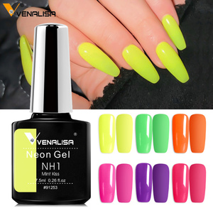 91253 # Venalisa esmalte de <span class=keywords><strong>uñas</strong></span> de gel de <span class=keywords><strong>color</strong></span> neón paquete único verano brillante s remojo laca etiqueta personalizada - Product Image 3