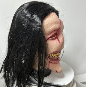 Nuova Maschera da Infermiera Horror con Cappello <span class=keywords><strong>e</strong></span> Parrucca, Costume da Mostro Spaventoso, Accessori per Feste in Maschera, Maschera di Halloween in Lattice - Product Image 6